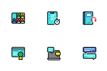 Online Learning Icon Pack