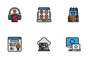 Online Learning Icon Pack