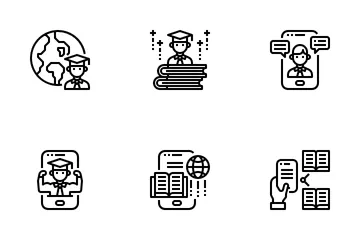 Online Learning Icon Pack