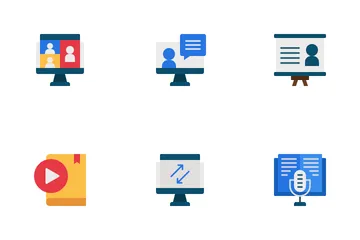 Online Learning Icon Pack