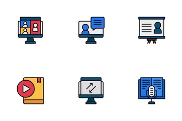 Online Learning Icon Pack