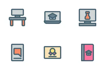 Online Learning Icon Pack