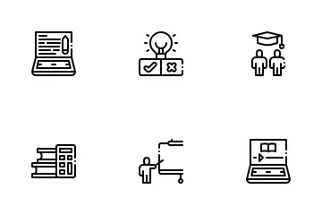 Online Learning Platforms Icon Pack