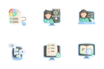 Online lernen Symbolpack