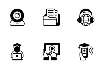 Online lernen Symbolpack