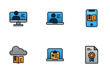 Online lernen Symbolpack