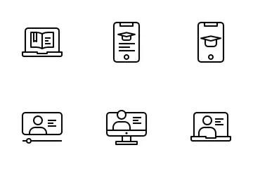 Online lernen Symbolpack