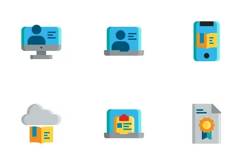 Online lernen Symbolpack