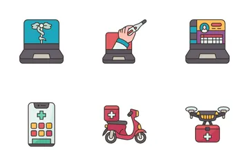 Online Medicine Icon Pack