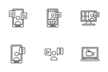 Online Meeting Icon Pack