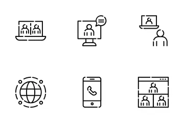 Online Meeting Icon Pack