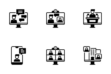 Online Meetings Icon Pack