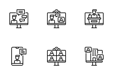 Online Meetings Icon Pack