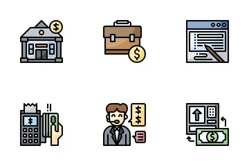 Online Money Service Icon Pack