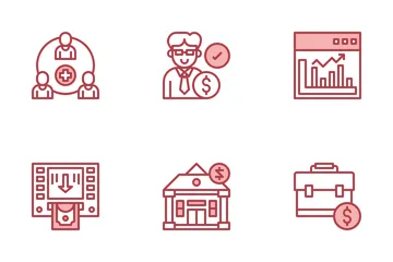 Online Money Service Icon Pack