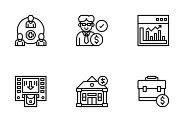 Online Money Service Icon Pack