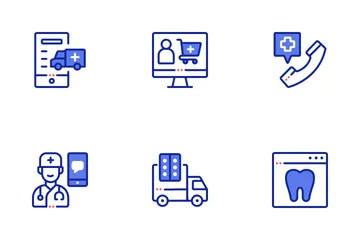 Online Pharmacy Icon Pack