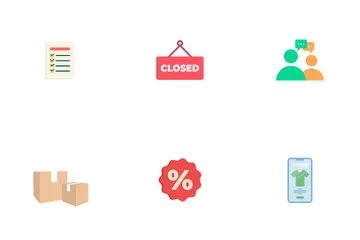 Online-Shopping E-Commerce Symbolpack