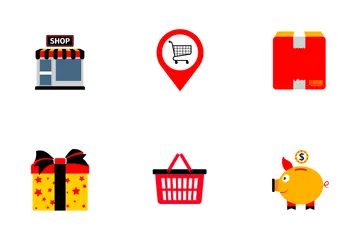 Online Shopping Store Icon Pack
