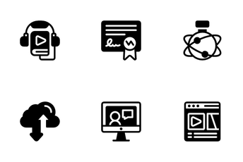 Online Study Icon Pack