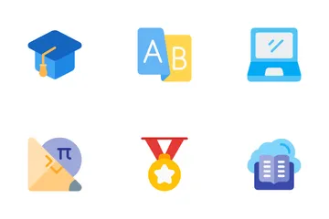 Online Study Icon Pack