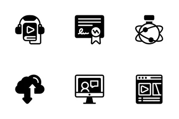 Online Study Icon Pack