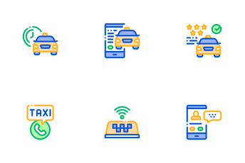 Online Taxi Icon Pack