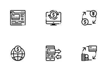 Online Transactions Icon Pack