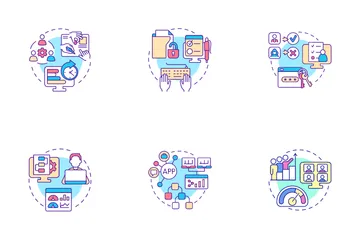 Online Workplace Icon Pack