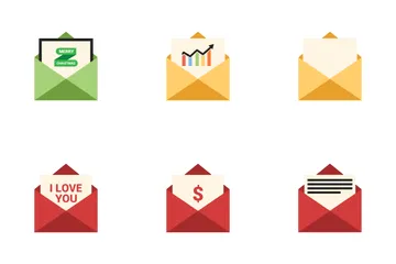 Open Envelope Icon Pack