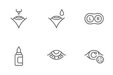 Ophtalmologie Pack d'Icônes