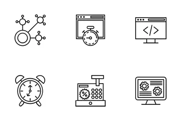 Optimisation des moteurs de recherche 2 Pack d'Icônes