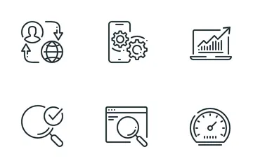Optimización SEO Paquete de Iconos