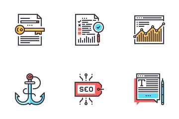  SEO y optimización web Paquete de Iconos