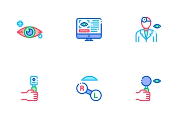 Optometry Medical Aid Icon Pack