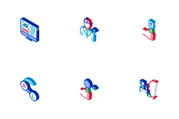 Optometry Medical Aid Icon Pack