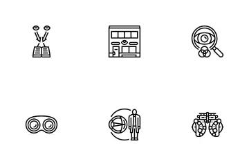 Optometry Vision Eye Glasses Icon Pack