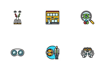 Optometry Vision Eye Glasses Icon Pack