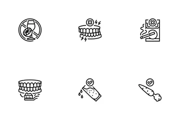 Oral Care Toothpaste Icon Pack