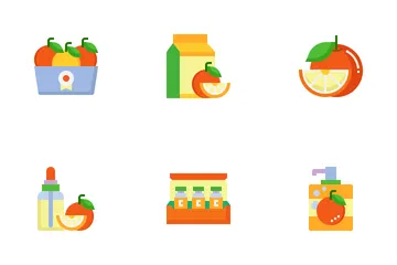 Orange Extract Products Icon Pack