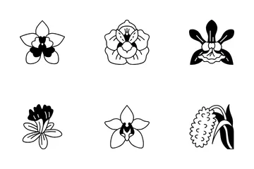 Fleurs d'orchidées Icon Pack