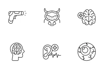 Organ Anatomy And Treatment Icon Pack