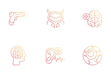 Organ Anatomy And Treatment Icon Pack