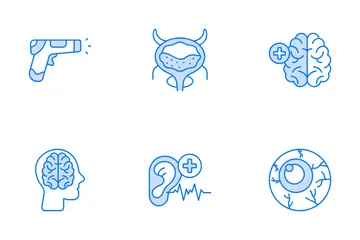 Organ Anatomy And Treatment Icon Pack