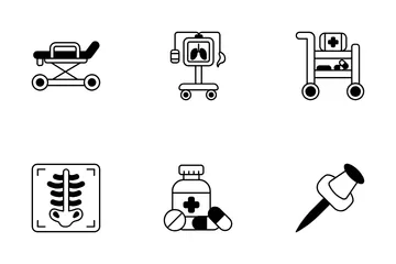 Organ Anatomy And Treatment Icon Pack