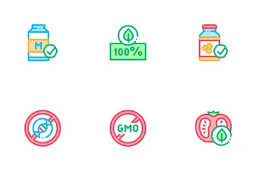 Organic Eco Foods Icon Pack