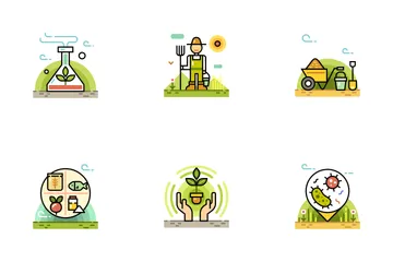 Organic Farm Line Color - Farm Stories Icon Pack