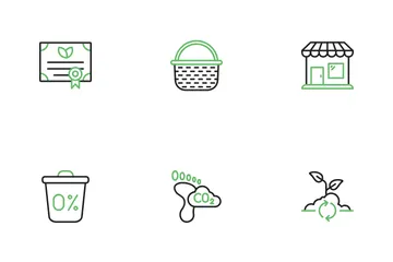 Organic Farming & Sustainability Icon Pack