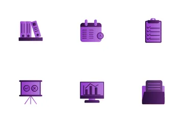 Planification et organisation Icon Pack