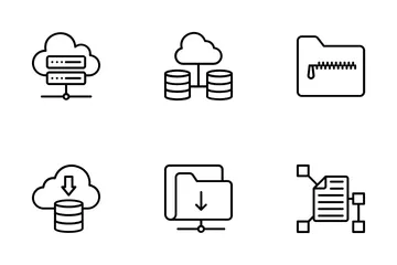 Organização de dados Pacote de Ícones